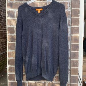 Men’s Gray V neck Sweater Size S/P